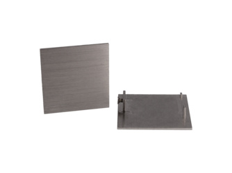 Endkappen-Set PLANEO 60 PRO Edelstahl-Optik matt für 12,5 mm Distanzprofil Endkappen-Set PLANEO 60 PRO Edelstahl-Optik matt für 12,5 mm Distanzprofil