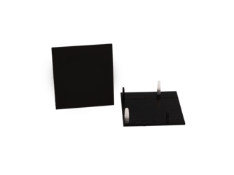 Endkappen-Set Schwarz für 18,5 mm Distanzprofil Endkappen-Set Schwarz für 18,5 mm Distanzprofil