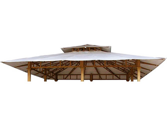 Erstazdach für Luxus-Pavillon SEMARANG PVC-beschichtet 5200x5200x910mm Erstazdach für Luxus-Pavillon SEMARANG PVC-beschichtet 5200x5200x910mm