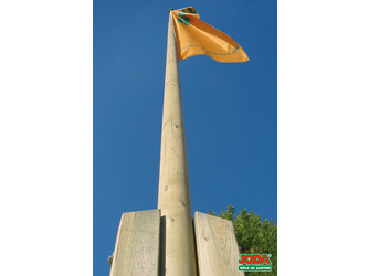 Fahnenmast ohne Zubehör Fichte nat. konisch gefräst Fahnenmast ohne Zubehör Fichte nat. konisch gefräst