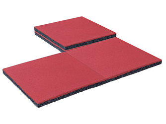 Fallschutzmatten, rot (2er-Set) 500x500x35mm Fallschutzmatten, rot (2er-Set) 500x500x35mm