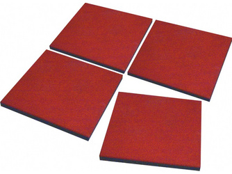 Fallschutzplatten 50x50x2,5cm rotbraun Fallschutzplatten 50x50x2,5cm rotbraun