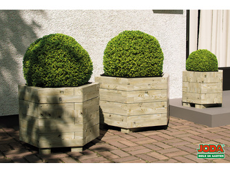 Farö S Pflanzkasten Sechseck Lärche 34x40,1x31,5 cm Farö S Pflanzkasten Sechseck Lärche 34x40,1x31,5 cm