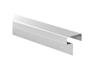 Fassadenabschluss Edelstahl V2A mit Schutzfolie im Versandrohr 2480x50x20mm Fassadenabschluss Edelstahl V2A mit Schutzfolie im Versandrohr 2480x50x20mm