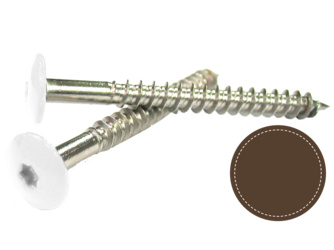 Fassadenbauschraube 5,5 x 45 mm sepiabraun RAL 8014 für Torx-Bit T 20 V4A, 100 Stück/Pack Fassadenbauschraube 5,5 x 45 mm sepiabraun RAL 8014 für Torx-Bit T 20 V4A, 100 Stück/Pack
