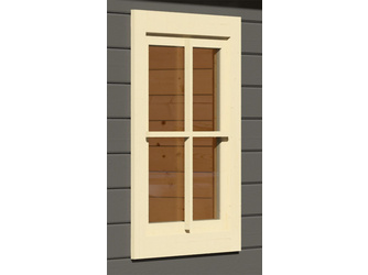 Fenster für 38 mm Häuser inkl. D/K-Beschlag elfenbeinweiß Fenster für 38 mm Häuser inkl. D/K-Beschlag elfenbeinweiß