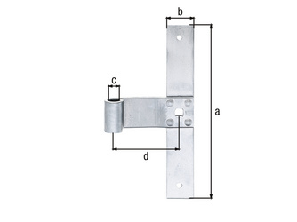 Fensterladen-Mittelband, gerade, Edelstahl, HxB 200x30mm, Rolle Ø13mm Fensterladen-Mittelband, gerade, Edelstahl, HxB 200x30mm, Rolle Ø13mm