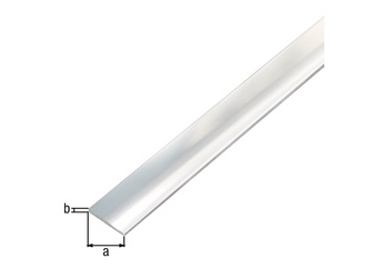 Flachstange, selbstklebend, Alu, chromdesign, LxBxS 1000 x 30 x 2mm Flachstange, selbstklebend, Alu, chromdesign, LxBxS 1000 x 30 x 2mm