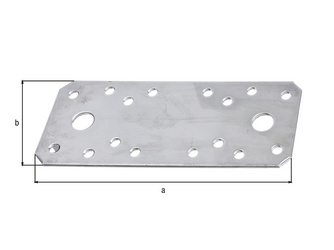 Flachverbinder, Edelstahl, LxB 133x55mm Flachverbinder, Edelstahl, LxB 133x55mm