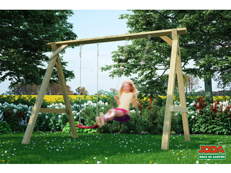 Freddy Kantholz-Doppelschaukel, Lärche 300 x 190 x 213 cm Freddy Kantholz-Doppelschaukel, Lärche 300 x 190 x 213 cm