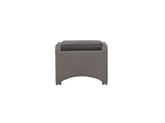 Fußhocker KIBICO Polyrattan-Geflecht doppel-halbrund 650x500x500mm Fußhocker KIBICO Polyrattan-Geflecht doppel-halbrund 650x500x500mm
