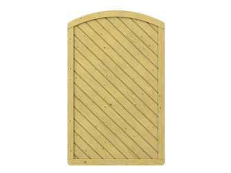 Sichtschutzzaun Holz natur "GADA" Rundbogen Sichtschutzzaun Holz natur "GADA" Rundbogen
