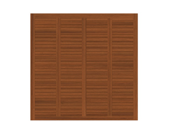 Sichtschutzzaun Holz braun "GRAZIA" Rechteck Sichtschutzzaun Holz braun "GRAZIA" Rechteck
