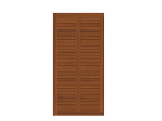 Sichtschutzzaun Holz braun "GRAZIA" Rechteck Sichtschutzzaun Holz braun "GRAZIA" Rechteck