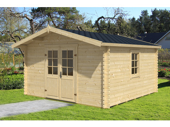 Gartenhaus BORNHOLM, 40mm Stärke - 400x400cm Gartenhaus BORNHOLM, 40mm Stärke - 400x400cm