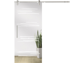 Glasschiebetür Basic/Style Gemini Motiv matt G420/G700 Glasschiebetür Basic/Style Gemini Motiv matt G420/G700