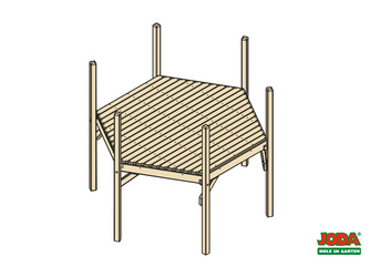 Grundmodul Rasmus 260x300x245 cm Nadelholz KDI, TÜV-geprüft Grundmodul Rasmus 260x300x245 cm Nadelholz KDI, TÜV-geprüft