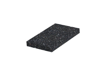 Gummipad schw. 100x60x10mm Gummipad schw. 100x60x10mm