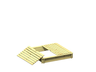 HARRY 4-eck Sandkasten mit Deckel 120x120cm HARRY 4-eck Sandkasten mit Deckel 120x120cm