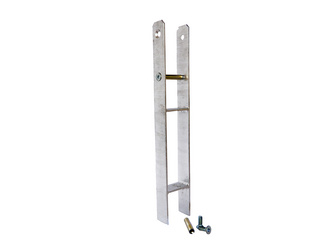 "H" Bodenanker feuerverzinkt 100 x 50 x 600 x 5 mm "H" Bodenanker feuerverzinkt 100 x 50 x 600 x 5 mm