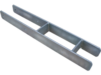 H-Pfostenträger schwer - 91mm EDELSTAHL für Pfosten 9x9cm H-Pfostenträger schwer - 91mm EDELSTAHL für Pfosten 9x9cm