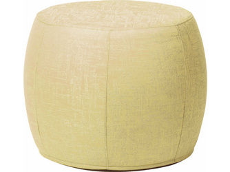Hocker Pouf hoch Ø 50/59 x 46 cm mit Bezug Outdoorstoff gelb/seidengrau meliert Hocker Pouf hoch Ø 50/59 x 46 cm mit Bezug Outdoorstoff gelb/seidengrau meliert