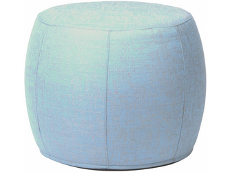 Hocker Pouf hoch Ø 50/59 x 46 cm mit Bezug Outdoorstoff hellblau/seidengrau meliert Hocker Pouf hoch Ø 50/59 x 46 cm mit Bezug Outdoorstoff hellblau/seidengrau meliert