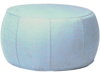 Hocker Pouf nieder Ø 70/79 x 41 cm mit Bezug Outdoorstoff hellblau/seidengrau meliert Hocker Pouf nieder Ø 70/79 x 41 cm mit Bezug Outdoorstoff hellblau/seidengrau meliert