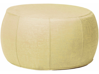 Hocker Pouf nieder Ø 70/79x41cm mit Bezug Outdoorstoff gelb/seidengrau meliert Hocker Pouf nieder Ø 70/79x41cm mit Bezug Outdoorstoff gelb/seidengrau meliert