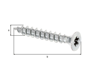 Holzschraube, Mini-Fix, gelb verzinkt, SxL Ø3,5x25mm, ohne Bit, Box à 16 St. Holzschraube, Mini-Fix, gelb verzinkt, SxL Ø3,5x25mm, ohne Bit, Box à 16 St.