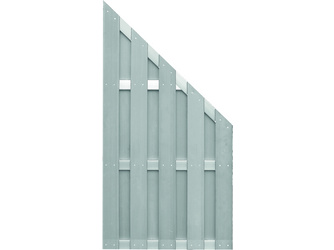 Sichtschutz WPC grau Alu anodisiert Bretterzaun Ecke - JINAN Sichtschutz WPC grau Alu anodisiert Bretterzaun Ecke - JINAN