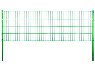 Vorgartenzaun Stahl feuerverzinkt grün RAL 6005 MW 200/50, Stäbe 8/6/8mm Doppelstabmatte - JUMBO Vorgartenzaun Stahl feuerverzinkt grün RAL 6005 MW 200/50, Stäbe 8/6/8mm Doppelstabmatte - JUMBO
