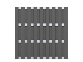 Sichtschutzzaun WPC anthrazit "JUMBO" Aluminium Sichtschutzzaun WPC anthrazit "JUMBO" Aluminium