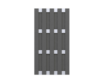 Sichtschutzzaun WPC anthrazit "JUMBO" Aluminium Sichtschutzzaun WPC anthrazit "JUMBO" Aluminium