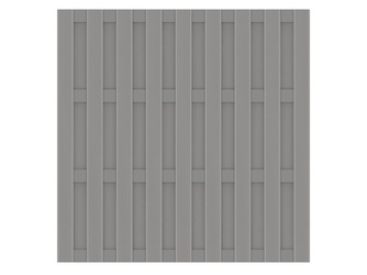 Sichtschutzzaun WPC grau "JUMBO" Alu-Riegel Sichtschutzzaun WPC grau "JUMBO" Alu-Riegel