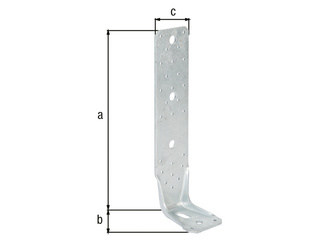 KR-Winkelverbinder, mit Langloch, feuerverzinkt, TxHxB: 285x85x65mm KR-Winkelverbinder, mit Langloch, feuerverzinkt, TxHxB: 285x85x65mm