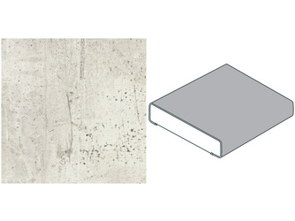 Küchenarbeitsplatte AF 40/133 Hydro beids. gerundet BN230 SI beton weiß Küchenarbeitsplatte AF 40/133 Hydro beids. gerundet BN230 SI beton weiß