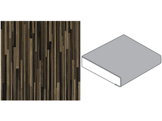 Küchenarbeitsplatte AF 40/133 einseitig gerundet BBL739 POF listone butcherblock wenge Küchenarbeitsplatte AF 40/133 einseitig gerundet BBL739 POF listone butcherblock wenge