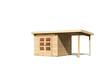 Kandern 6 im Set mit Anbaudach 2,6 m Breite naturbelassen 2740x5050x2220mm Kandern 6 im Set mit Anbaudach 2,6 m Breite naturbelassen 2740x5050x2220mm