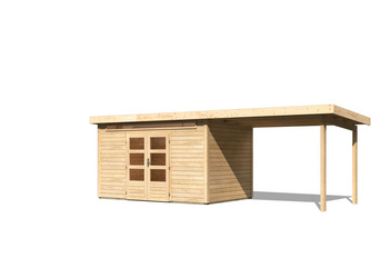 Kandern 7 im Set mit Anbaudach 3,2 m Breite naturbelassen 2440x6550x2220mm Kandern 7 im Set mit Anbaudach 3,2 m Breite naturbelassen 2440x6550x2220mm