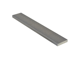Terrassendielen Zubehör WPC gebürstet massiv fein geriffelt gebürstet/ glatt ungebürstet grau - 15 x 68 mm Terrassendielen Zubehör WPC gebürstet massiv fein geriffelt gebürstet/ glatt ungebürstet grau - 15 x 68 mm