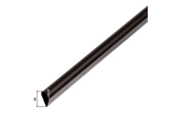 Klemmprofil, PVC schwarz, LxBxS 1000 x 15 x 0,9mm Klemmprofil, PVC schwarz, LxBxS 1000 x 15 x 0,9mm