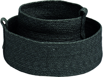 Korb-Set Ø 20 x 13 cm / Ø 30 x 10 cm Kordel schiefergrau Korb-Set Ø 20 x 13 cm / Ø 30 x 10 cm Kordel schiefergrau