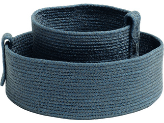 Korb-Set Ø 20 x 13 cm / Ø 30 x 10 cm Rope dunkelblau Korb-Set Ø 20 x 13 cm / Ø 30 x 10 cm Rope dunkelblau