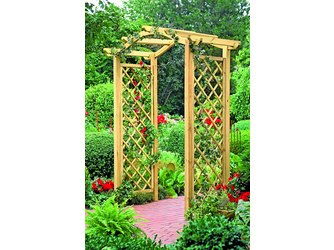 Krone-Pergola-Entrée grün ca. 154x230x74cm Durchgang ca. 110cm Krone-Pergola-Entrée grün ca. 154x230x74cm Durchgang ca. 110cm
