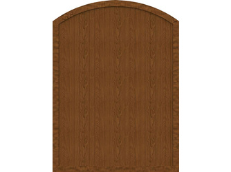 Sichtschutzzaun BasicLine Typ F mit Oberbogen golden oak Sichtschutzzaun BasicLine Typ F mit Oberbogen golden oak