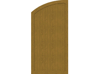 Sichtschutzzaun BasicLine Typ H 90 links abgerundet sheffield oak Sichtschutzzaun BasicLine Typ H 90 links abgerundet sheffield oak