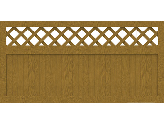 Vorgartenzaun Sichtschutzzaun BasicLine Typ K 180 Rankgitter oben asteiche natur Vorgartenzaun Sichtschutzzaun BasicLine Typ K 180 Rankgitter oben asteiche natur