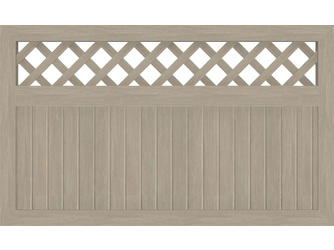 Vorgartenzaun Sichtschutzzaun BasicLine Typ K Rankgitter oben sheffield oak Vorgartenzaun Sichtschutzzaun BasicLine Typ K Rankgitter oben sheffield oak