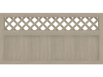 Vorgartenzaun Sichtschutzzaun BasicLine Typ K 180 Rankgitter oben sheffield oak Vorgartenzaun Sichtschutzzaun BasicLine Typ K 180 Rankgitter oben sheffield oak